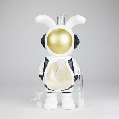 11.5" Vinyl Astronaut Backpack Rabbit Water Pipe