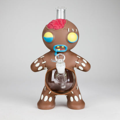 11.5" Vinyl gingerbread man water pipe