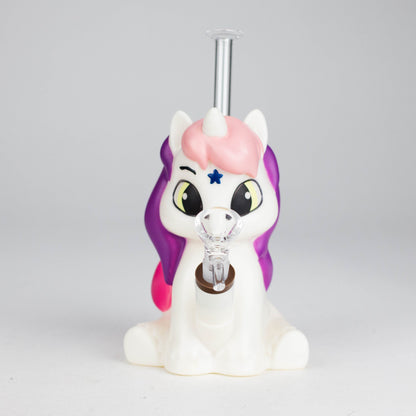 7.6" Vinyl unicorn water pipe