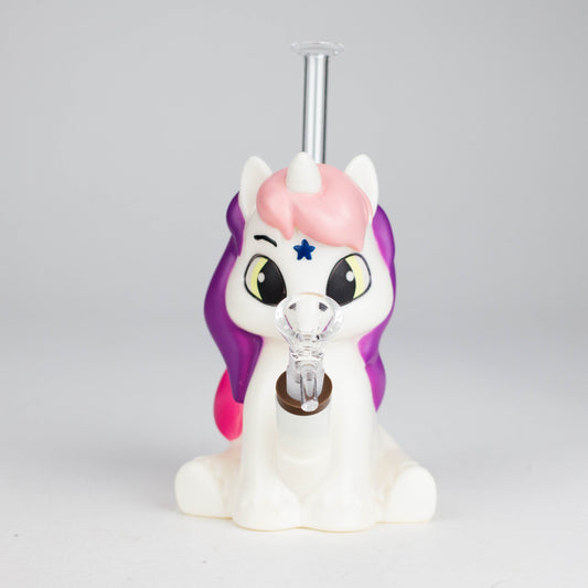 7.6" Vinyl unicorn water pipe