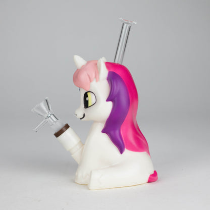 7.6" Vinyl unicorn water pipe