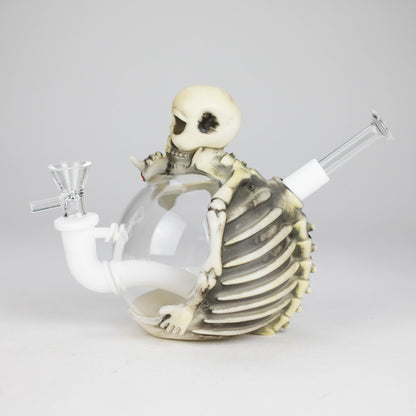 5.8" Resin Skull man Water pipe