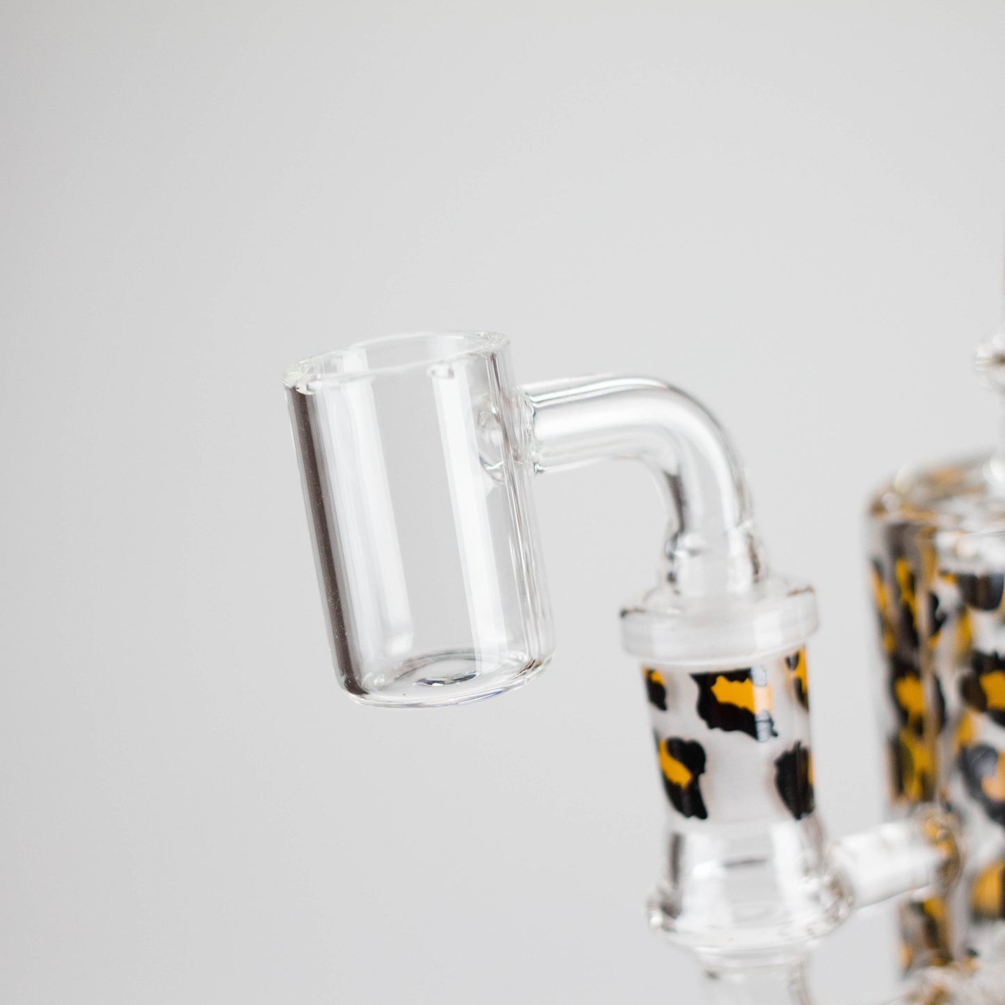 7″ 2-in-1 Leopard Print Rig with Perc – Banger & Bowl Included