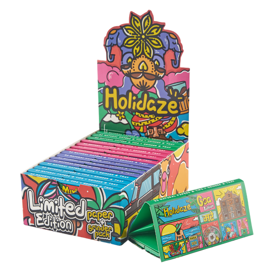 Holidaze (Ind Edition) - King Size Papers + Tips + Grinder + Tray (Box of 16)