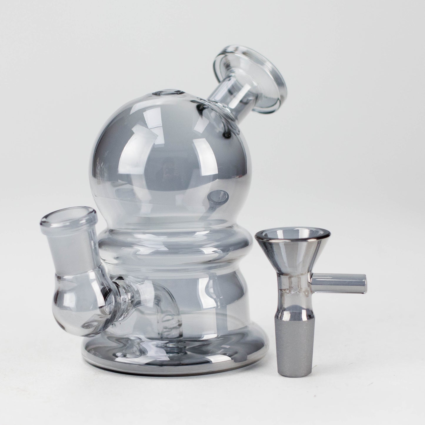 5" Solid Color Electroplate Glass Bong