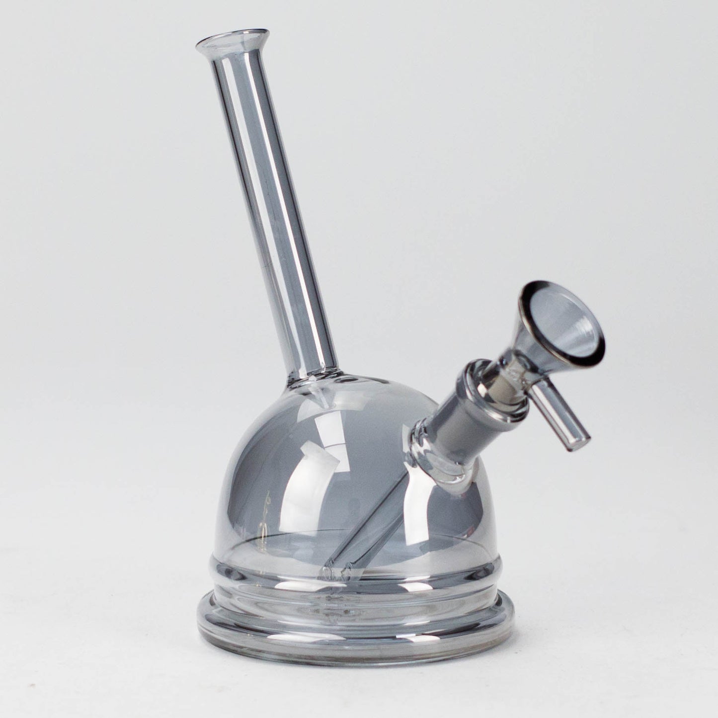 7" Solid Color Electroplate Glass Bubbler