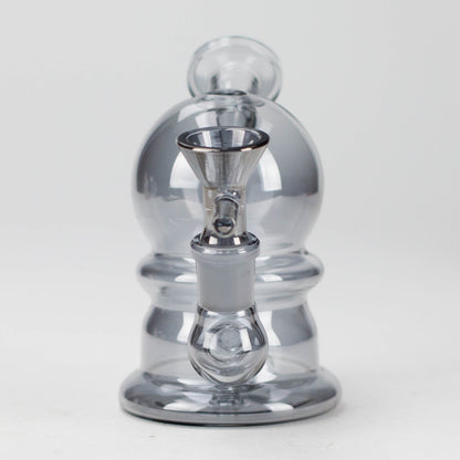 5" Solid Color Electroplate Glass Bong