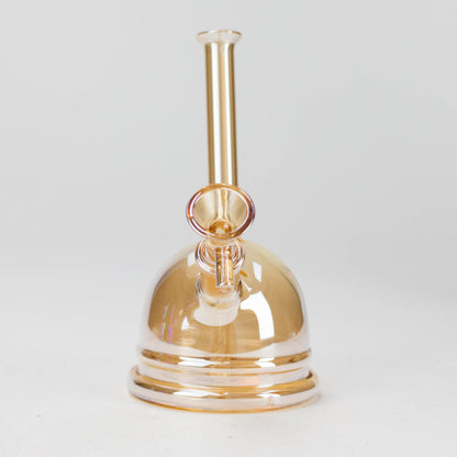 7" Solid Color Electroplate Glass Bubbler