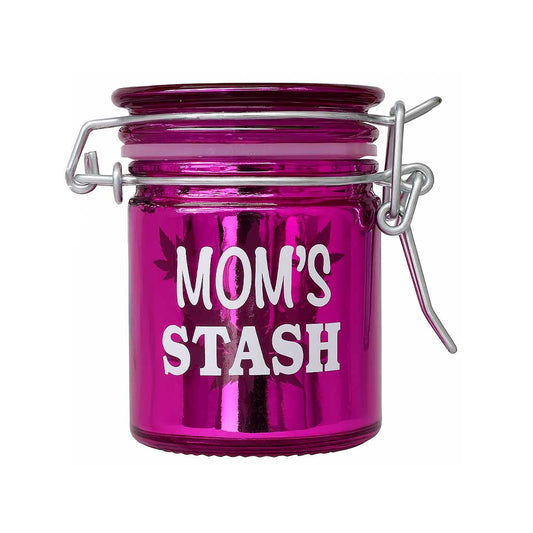 AIRTIGHT GLASS MOM'S STASH STORAGE JAR