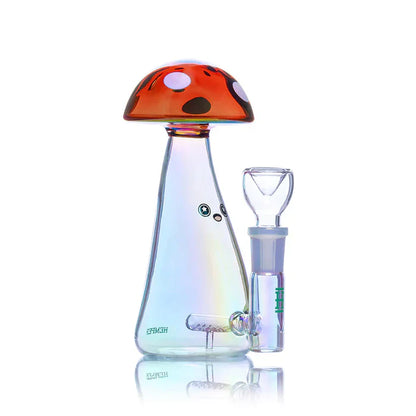 Hemper | 5.75" Trippy Shroom Glass Bong – Iridescent Finish [PP4867]