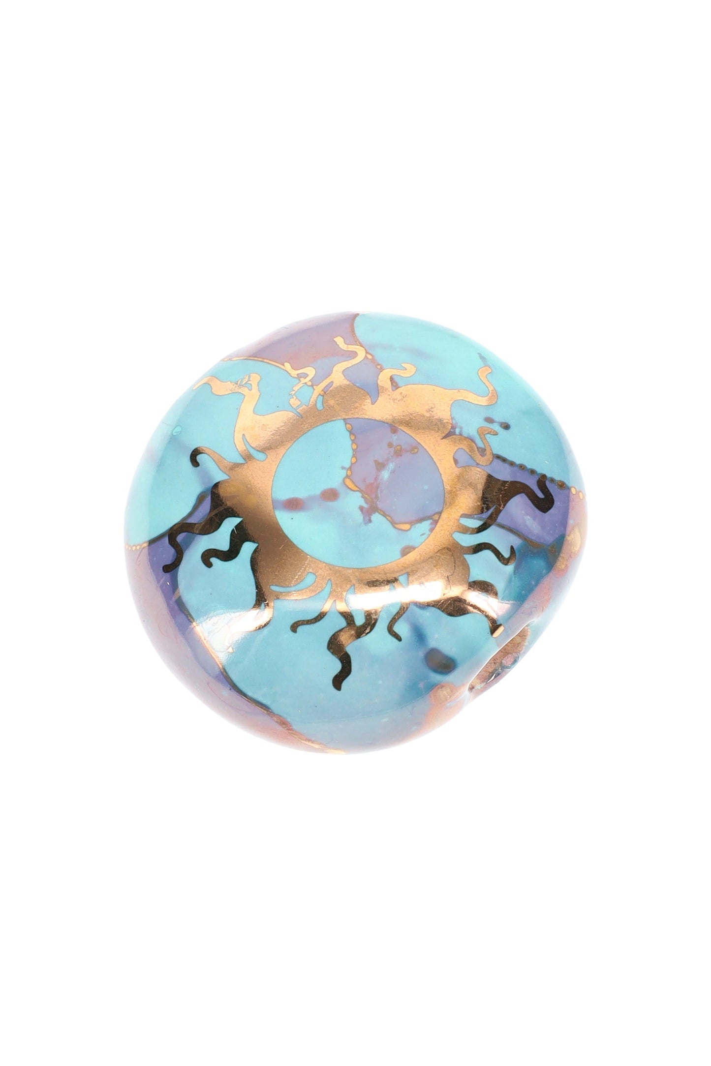 Ancient Creations Ceramics Round Ceramic Smoke Stone – 2″ – US-Made