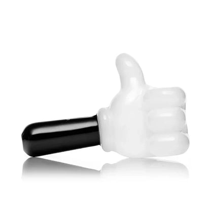 Hemper | 4" High Jinx Glass Hand Pipe – Cartoon Thumbs Up Design