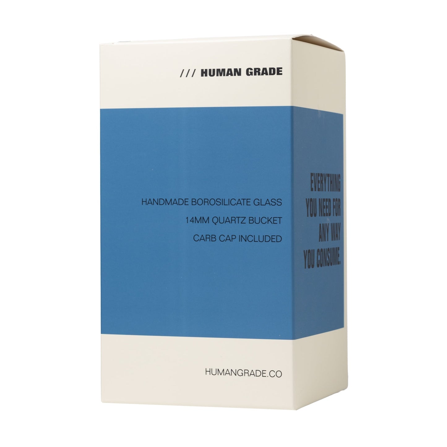 Human Grade 7.5" Recycler 45 (Triple Marble) Glass Rig