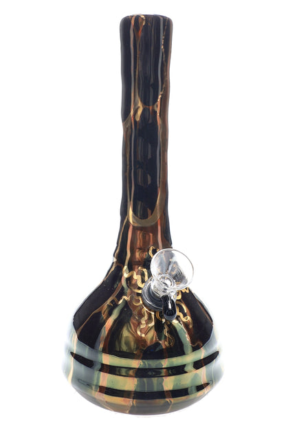 Ancient Creations 9″ Gold Sunburst Ceramic Beaker Bong