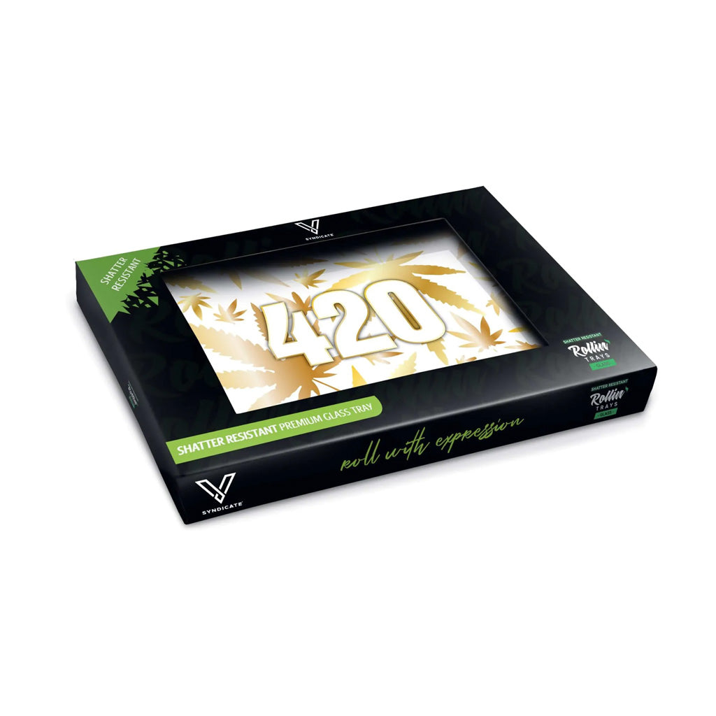 Glass "420" Rolling Tray
