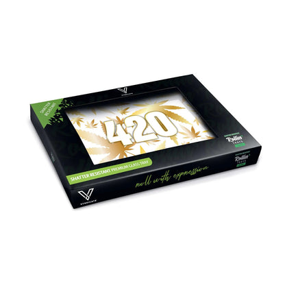 Glass "420" Rolling Tray