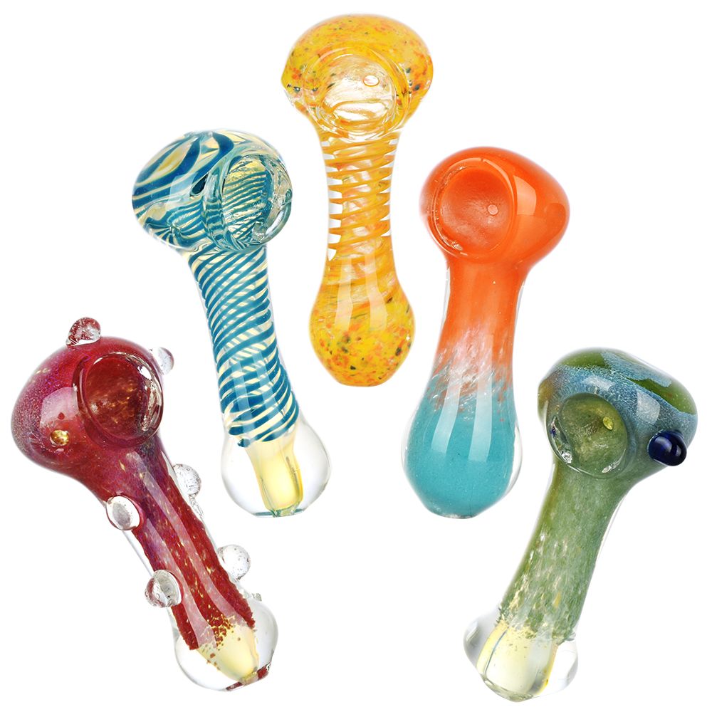 20ct Assorted Mojo Magic 3.5" Glass Spoon Pipes | Display Bundle