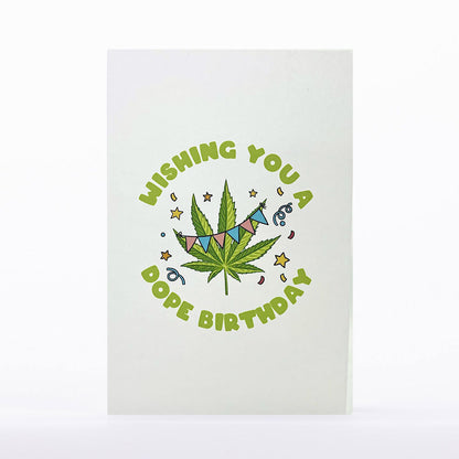 Intricate Greetings | Cannabis Leaf 3D pop-up Cards-Birthday