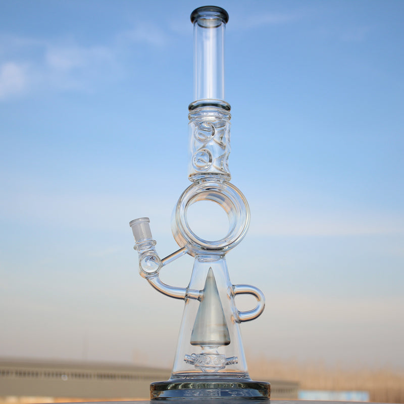 18.5" Desert Robot | Glass Recycler-style w/ Donut Percolator
