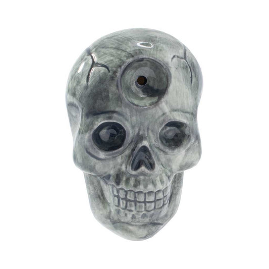 SKULL CERAMIC HAND PIPE