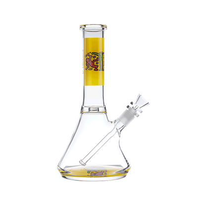 K. Haring Glass Beaker Water Pipe