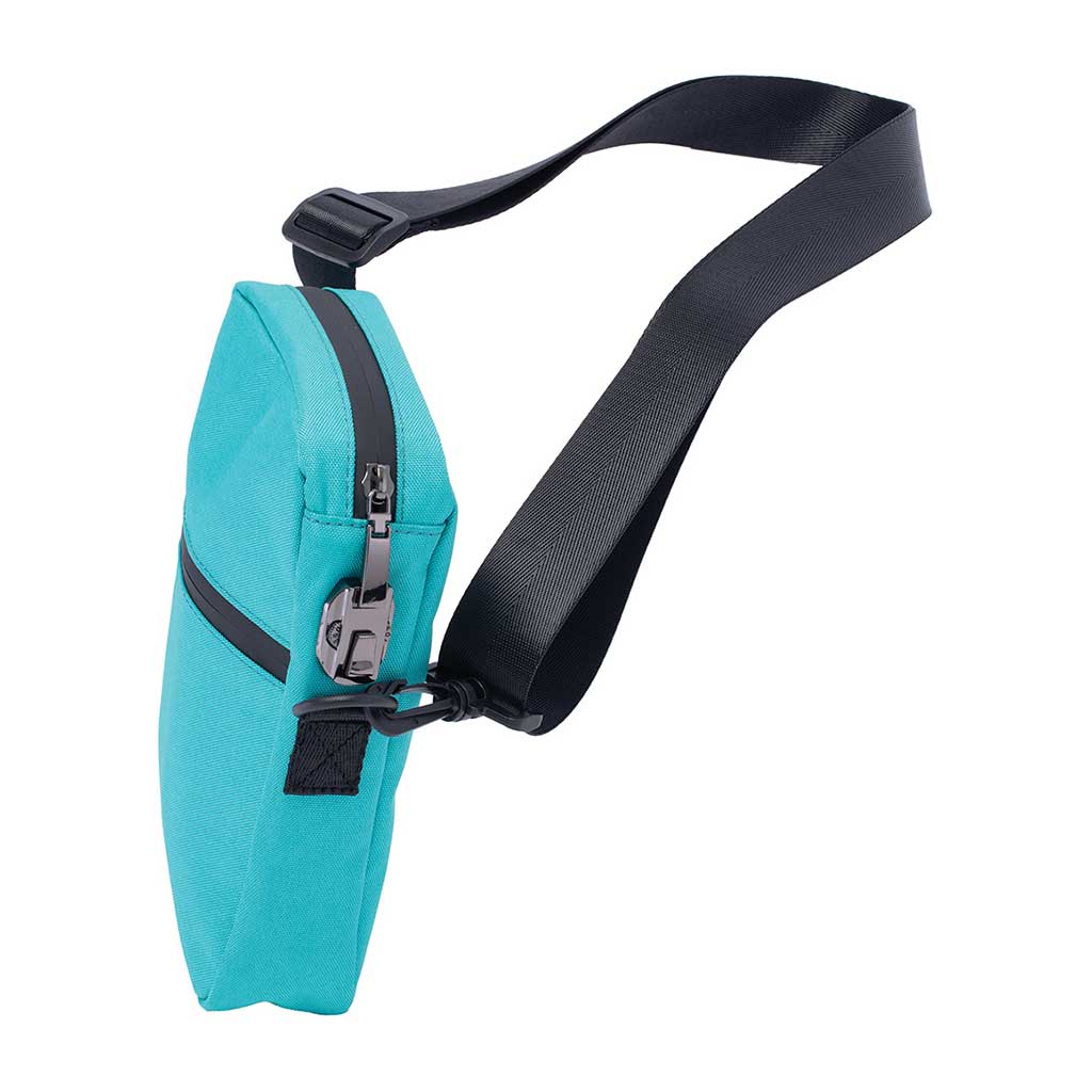 Smellproof Crossbody Bag - 8" x 5" x 7" - Turquoise
