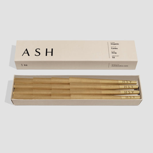 32ct ASH Pre-rolled Cones | Organic | Display Box