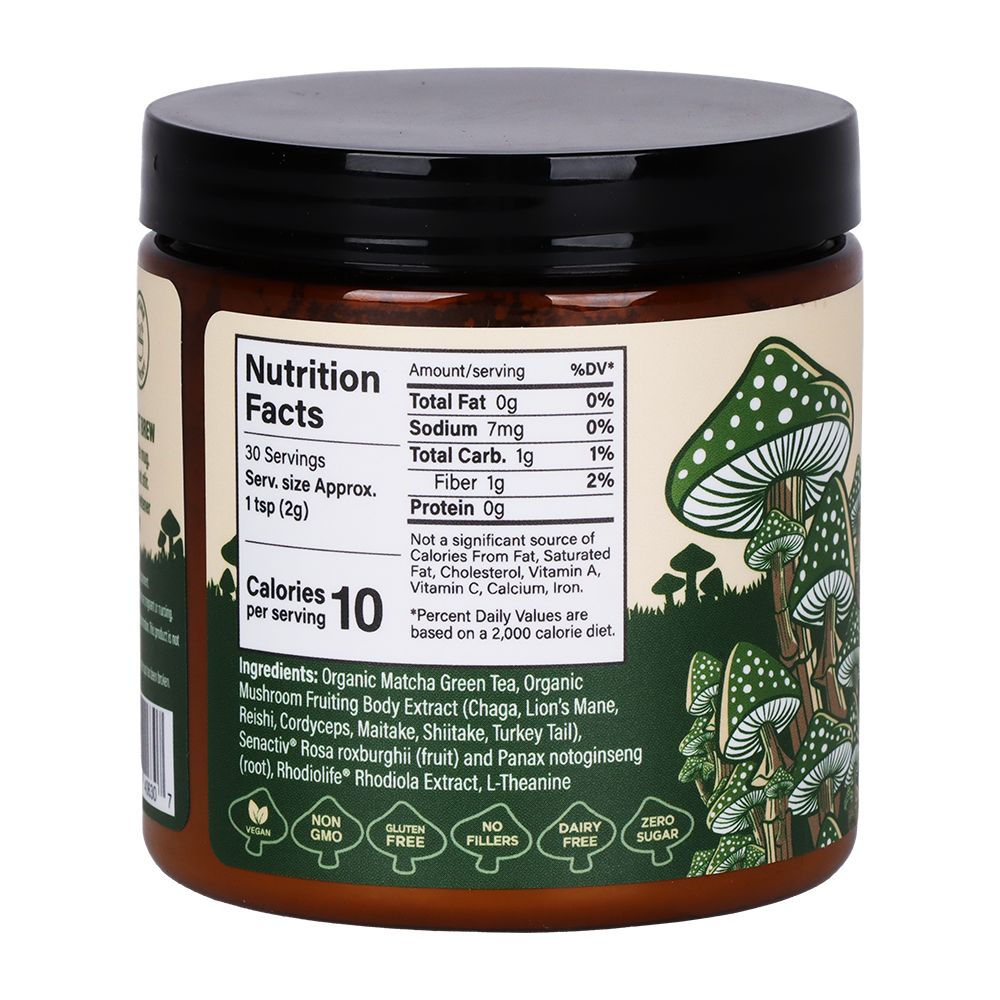 Melting Forest Adaptogenic Mushroom Matcha - 2.5oz Jar
