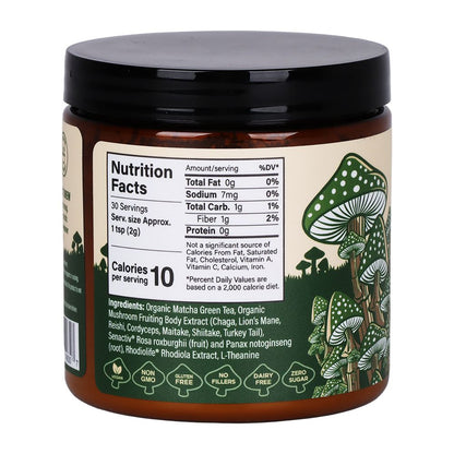 Melting Forest Adaptogenic Mushroom Matcha - 2.5oz Jar