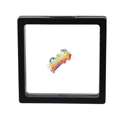 Pulsar Rainbow w/ Opal Glass Mouthpiece Attachment for Puffco Pivot w/ Display Stand - Colors Vary