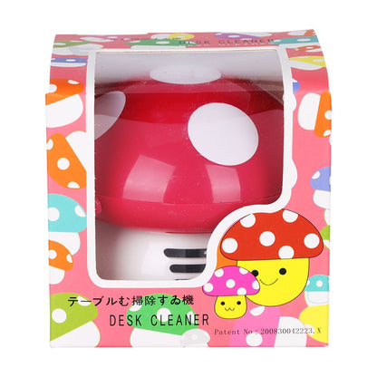 Mushroom Desktop Vacuum Cleaner - 3.5" x 3.75" / Colors Vary