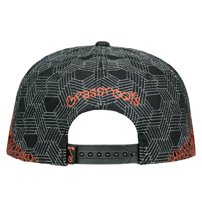 Grassroots Red Rocks Black and Red Snapback Hat