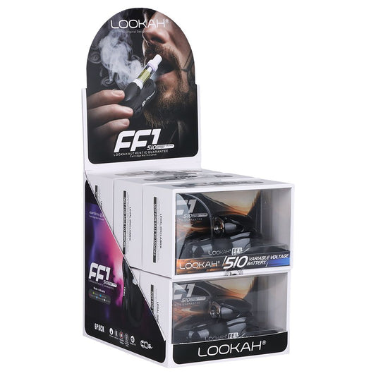 Lookah FF1 Race Car Variable Voltage 510 Vape Battery - 6ct