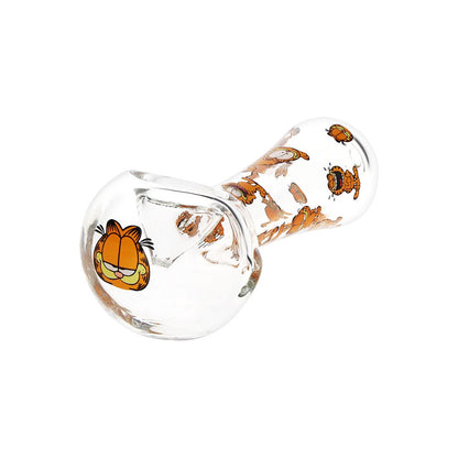3CT BUNDLE - Stoned Orange Cat Glass Spoon Pipe - 4.5"