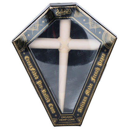 8CT DISPLAY - Beamer CrossFaded Organic Hemp Pre-Rolled Cross-Shaped Cone