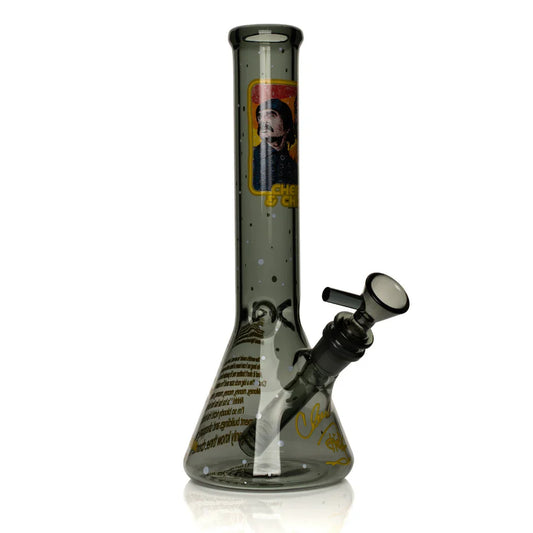 Cheech & Chong® Glass | 10" Stoners in Space Beaker Base Water Pipe [CC157]