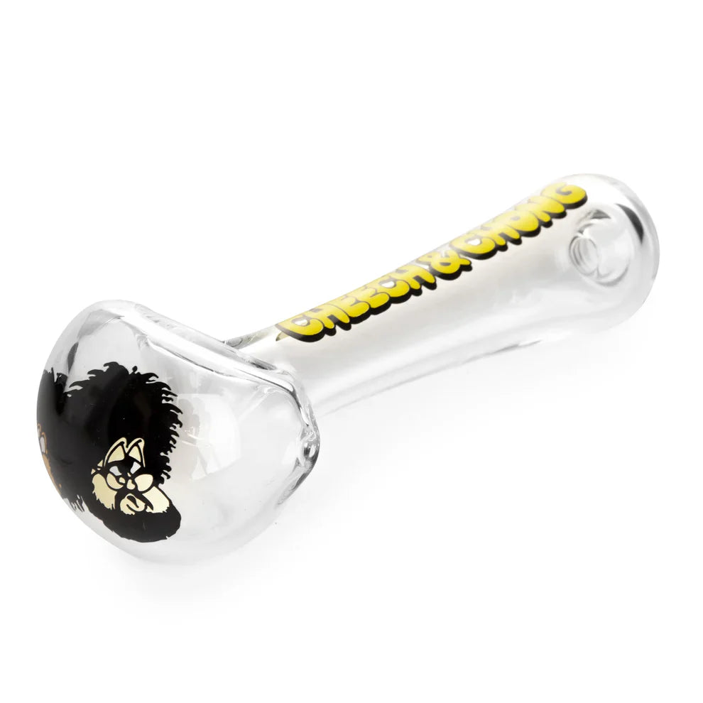 Cheech & Chong® Glass | 4.5" Bloat On Hand Pipe W/Ash Catcher Mouthpiece