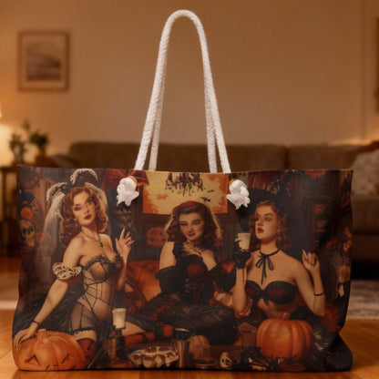 Spooky Beauties Vintage Pin-Up Weekender Bag