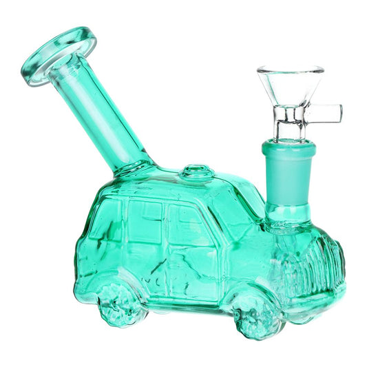 Station Wagon Mini Glass Water Pipe - 4.5" / 14mm F / Colors Vary