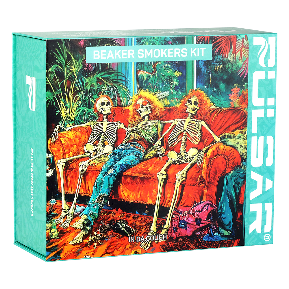 Pulsar Design Series Beaker Water Pipe Smoker's Kit | 7.75"