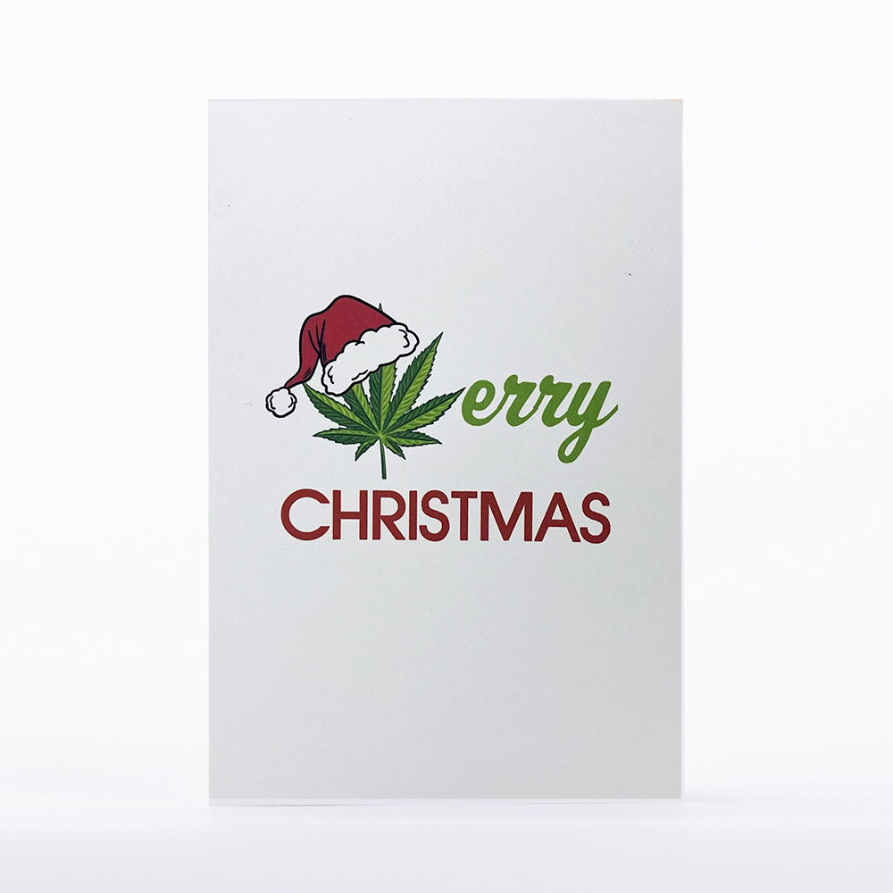 Intricate Greetings | Cannabis Leaf 3D Pop-Up Holiday Card
