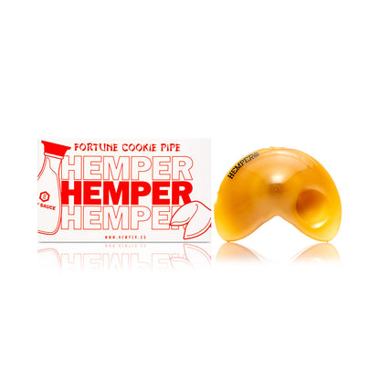 HEMPER 3" Fortune Cookie Glass Hand Pipe