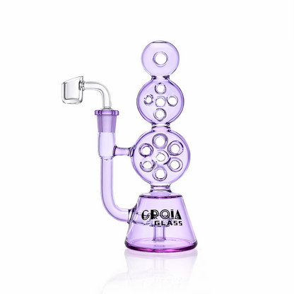 8" Triple Stack Swiss Perc Recycler D@b R°g | Croia Glass