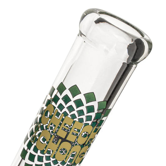 Cheech & Chong® Glass | 15" 7mm Thick Fibonacci Beaker Base Water Pipe [CC163]
