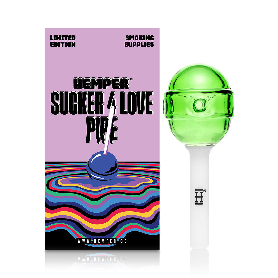 Hemper Sucker 4 Love Lollipop Hand Pipe - Valentine Pop