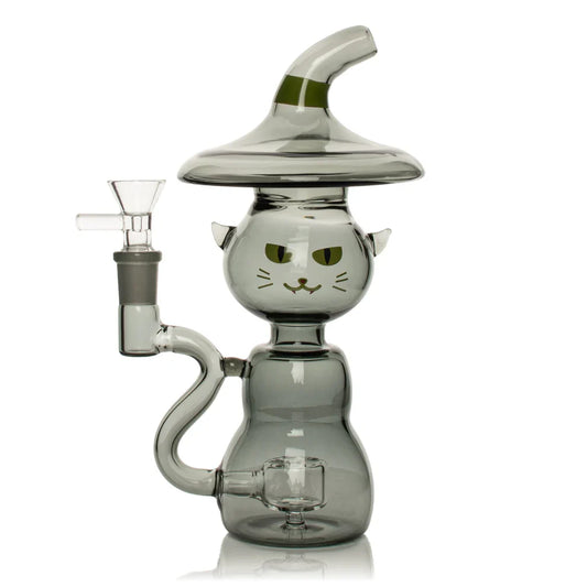 Red Eye Glass® | 8" Black Cat Bubbler