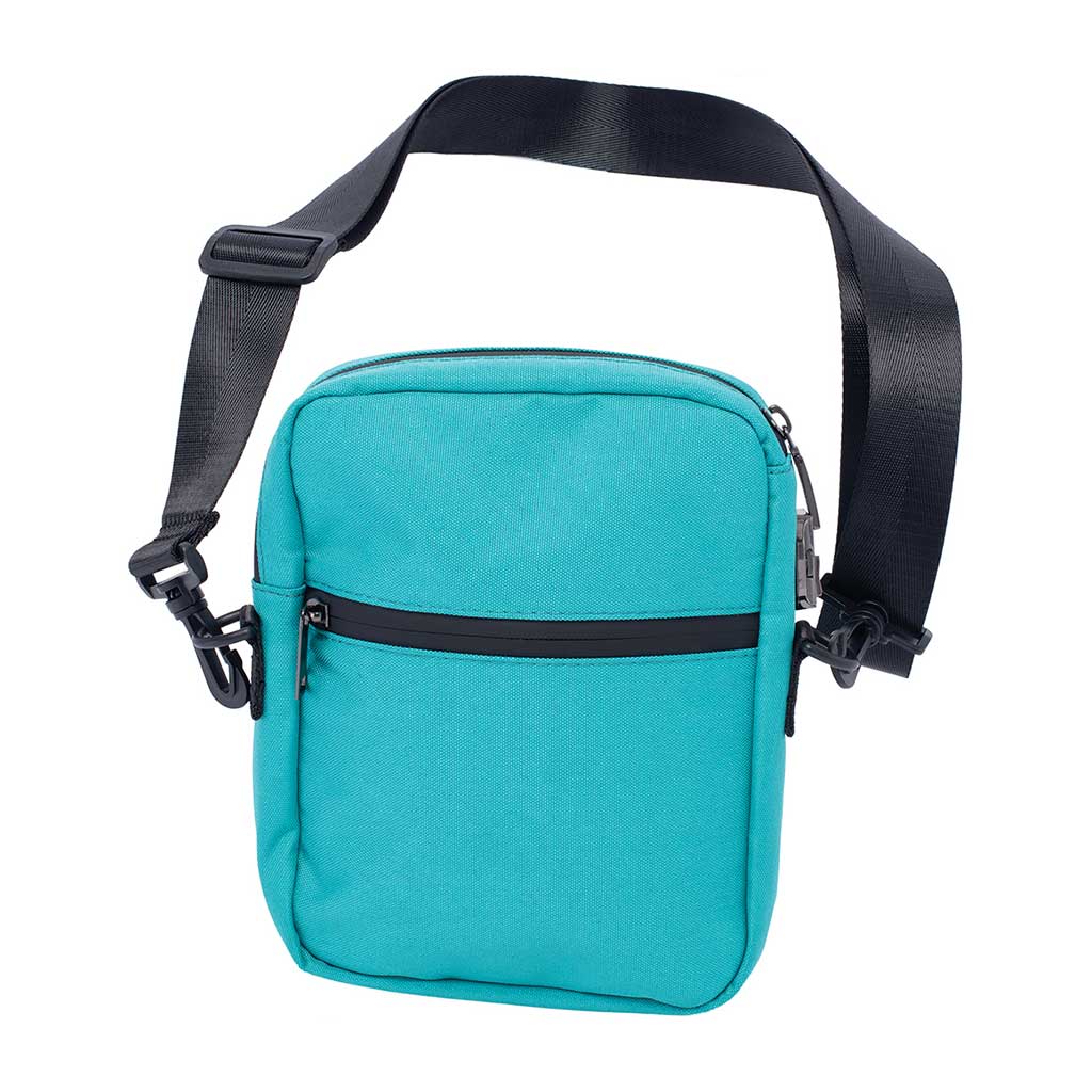 Smellproof Crossbody Bag - 8" x 5" x 7" - Turquoise