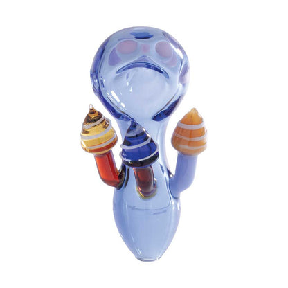 MUSHROOM CHARACTER GLASS HAND PIPE