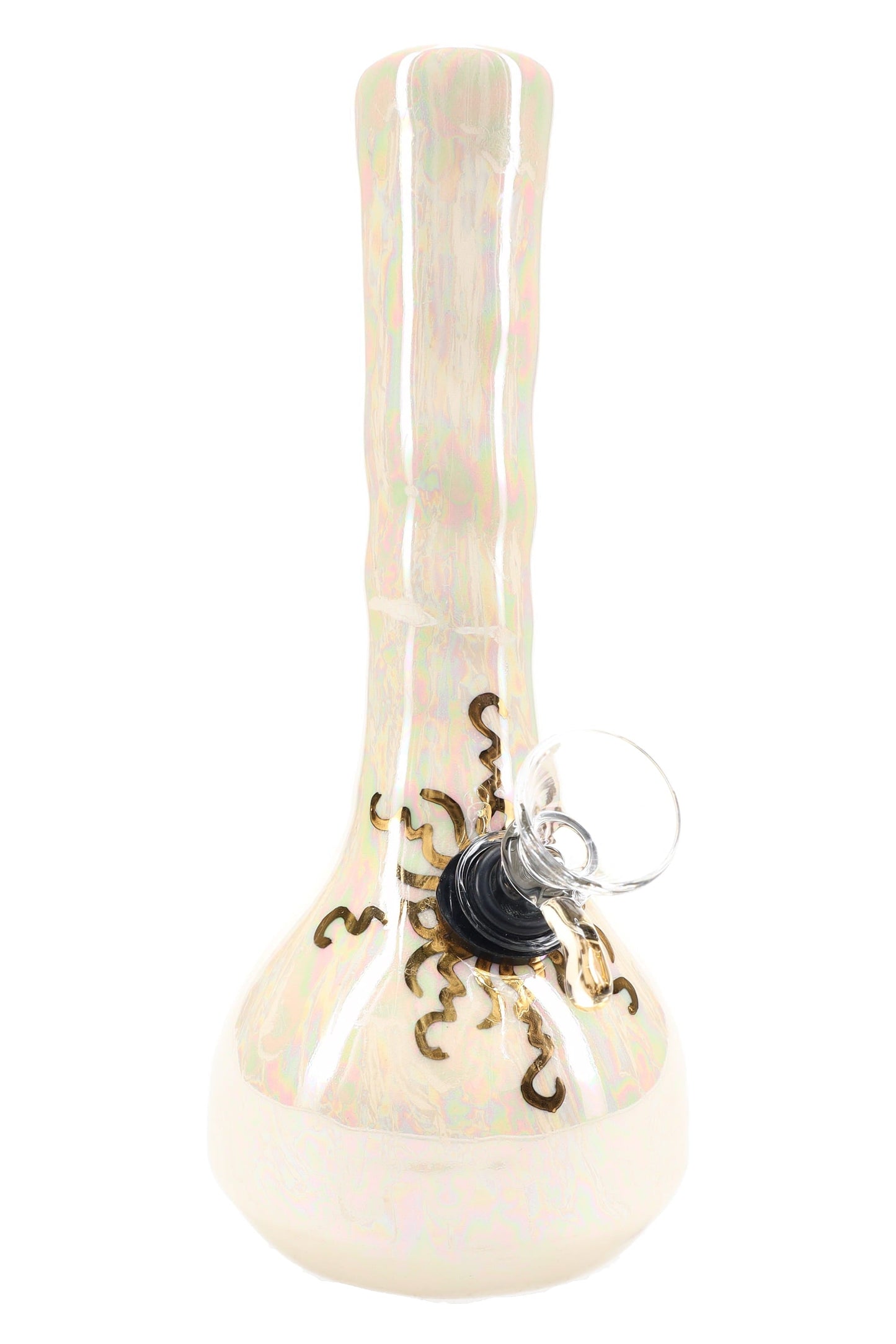 Ancient Creations Ceramics 6″ Ceramic Beaker Bong – 22K Gold – US-Made