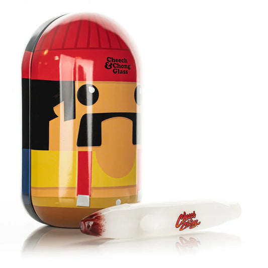 Cheech & Chong® Glass | 6" Labrador Hand Pipe in Collectible Tin [CC2041]